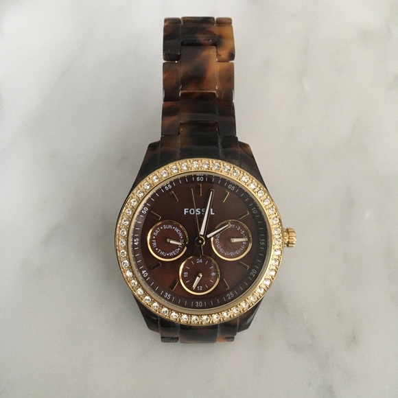 COPY - Fossil tortoise print ladies watch - Picture 2 of 3